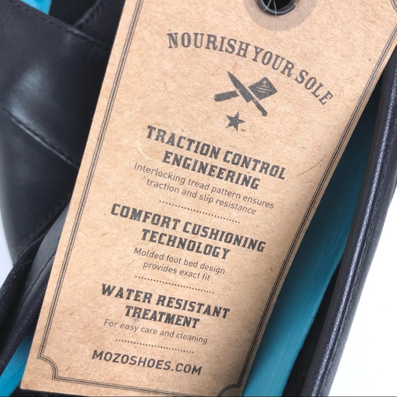 Mozo Sport Leather Slip-On Black Flat - Picture 11 of 12